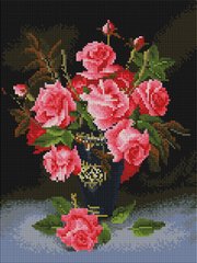 Купити Алмазна мозаїка 30х40см Троянди у вазі ST418  в Україні