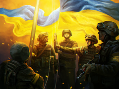 Купить Алмазная мозаика. Солдаты Украины! 60 х 45 см  в Украине