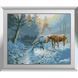 Алмазная мозаика Зимний водопой, Без подрамника, 48 х 60 см