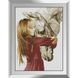 Набір для алмазного живопису Дівчинка і кінь, Без підрамника, 41 х 55 см