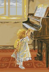 Купити Набір для алмазного живопису Маленька піаністка  в Україні
