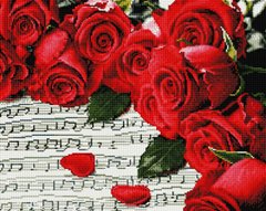 Купити Алмазна мозаїка 40х50 Трояндова мелодія SP037  в Україні