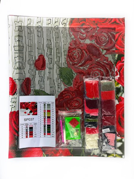 Купити Алмазна мозаїка 40х50 Трояндова мелодія SP037  в Україні
