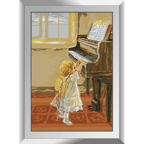 Купить Набор для алмазной живописи Маленькая пианистка  в Украине