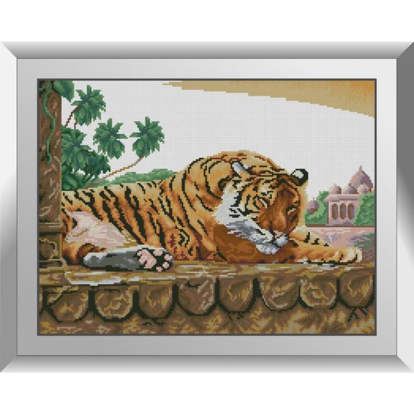 Купить Алмазная мозаика. Сон (бенгальський тигр) 40x53 см  в Украине