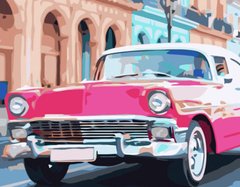Купить Картина по номерам Розовое авто Гаваны  в Украине