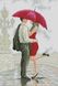 Алмазна мозаїка Поцілунок під дощем, Без підрамника, 28 х 41 см