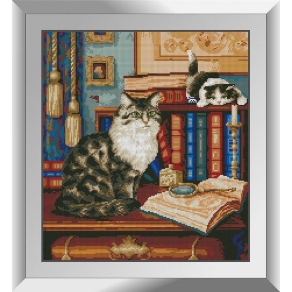 Купити Набір для алмазного живопису Бібліотекарі (коти)  в Україні