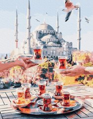 Купити Картина за номерами Premium-якості. Чаювання в Стамбулі  в Україні