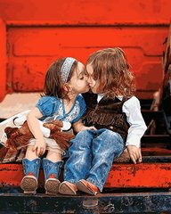 Купить Картина по номерам. Первый поцелуй  в Украине