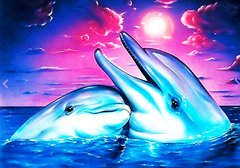 Купить Алмазная техника. Пара дельфинов-2  в Украине