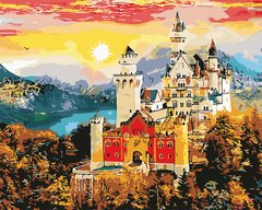 Купить Картина по номерам без коробки. Осенний замок  в Украине