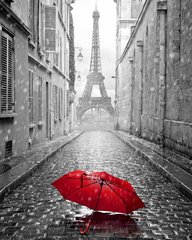 Купить Алмазная мозаика на подрамнике. Под зонтом в Париже  в Украине