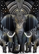 Алмазна мозаїка. Слони - Символ мудрості, багатства і щастя, Без підрамника, 70 x 50 см