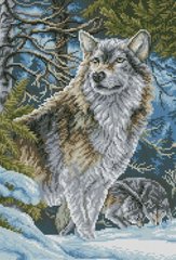 Купити Алмазна вишивка Вовки в горах  в Україні