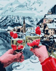 Купить Картина по номерам без коробки. Шампанское в горах  в Украине
