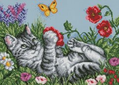 Купить Алмазная мозаика Игривый котик  в Украине