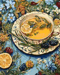 Купити Картина за номерами без коробки. Квітковий чай  в Україні