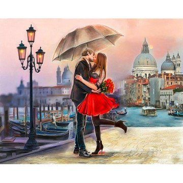 Купити Набір алмазної мозаїка ColorArt Закохана пара 40х50 SP066  в Україні