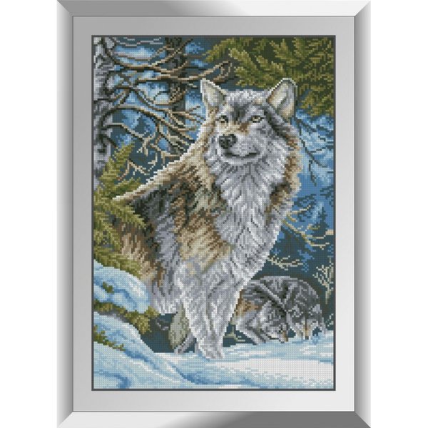 Купить Алмазная вышивка Волки в горах  в Украине