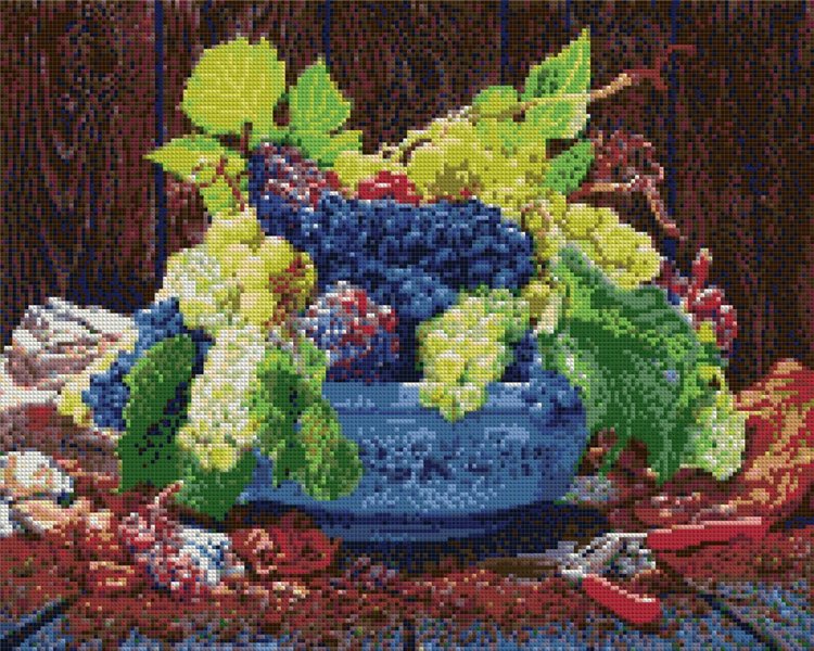 Купити Картина з мозаїки. Соковитий виноград  в Україні