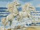 Алмазна мозаїка Білі коні, Без підрамника, 36 х 47 см