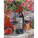 Алмазная мозаика на подрамнике. Красное вино в бокалах (30 х 40 см, набор для творчества, картина стразами), С подрамником, 30 х 40 см