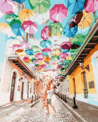 Купити Набір для малювання по цифрам. Романтика на вулиці парасольок 40 х 50 см (без коробки)  в Україні