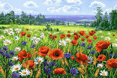 Купити Алмазна мозаїка. Лугові квіти  в Україні