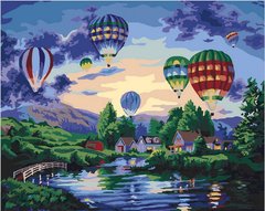 Купить Картина по номерам. Воздушные шары в сумерках  в Украине