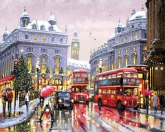 Купити Картина з мозаїки. Різдвяний Лондон  в Україні