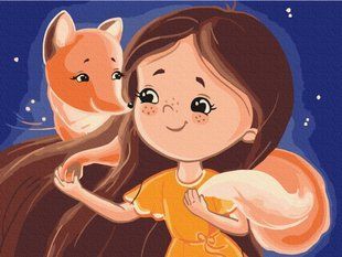 Купить Картина по номерам без коробки Подруга лисичка &copy;Kateryna Diachenko  в Украине