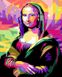 Картина за номерами Поп-арт Мона Ліза, Без коробки, 40 х 50 см