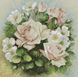 Набір для алмазного живопису Пастельні троянди, Без підрамника, 54 х 54 см