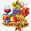 Купити Алмазна мозаїка 30х30 см. Вино і фрукти  в Україні