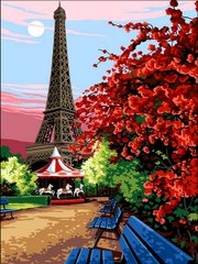Купить Картина по номерам. Цветущий Париж  в Украине