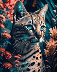 Купити Картина за номерами Кіт-хижак  в Україні