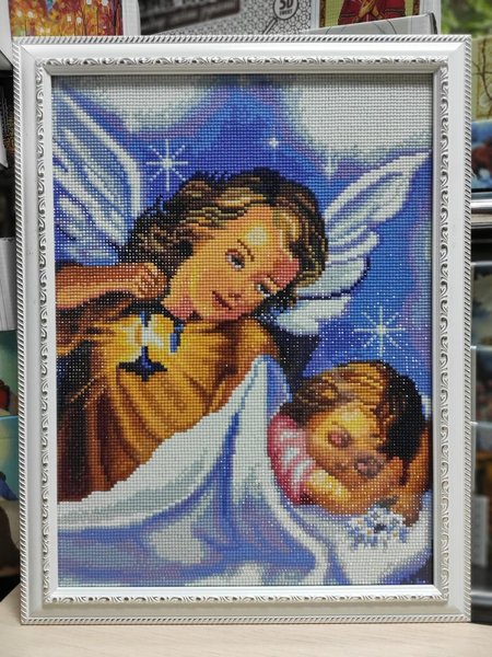 Купить Набор алмазной мозаики 30х40 Ангел хранитель ST420  в Украине