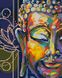 Алмазная мозаика на подрамнике. Красочный Будда (40 x 50 см), С подрамником, 40 x 50 см