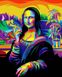 Набор для рисования по цифрам. Мона Лиза в радужных красках 40 х 50 см
