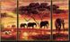 Картина из мозаики на подрамнике. Африканские слоны (Триптих)