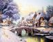 Картина з мозаїки. Казкова зима. Різдво, Без підрамника, 50 х 40 см