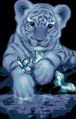 Купити Діамантова мозаїка Білий тигр  в Україні