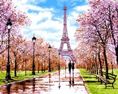 Купить Картина по номерам. Апрель в Париже  в Украине