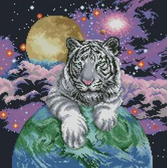 Купить Алмазная мозаика. Космический тигр 45x62 см  в Украине