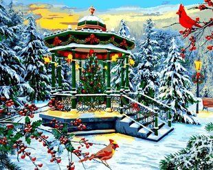 Купити Картина за номерами. Різдвяна альтанка. Домінік Девісон  в Україні