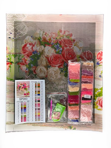 Купити Алмазна мозаїка 40х50 Красиві троянди SP083  в Україні