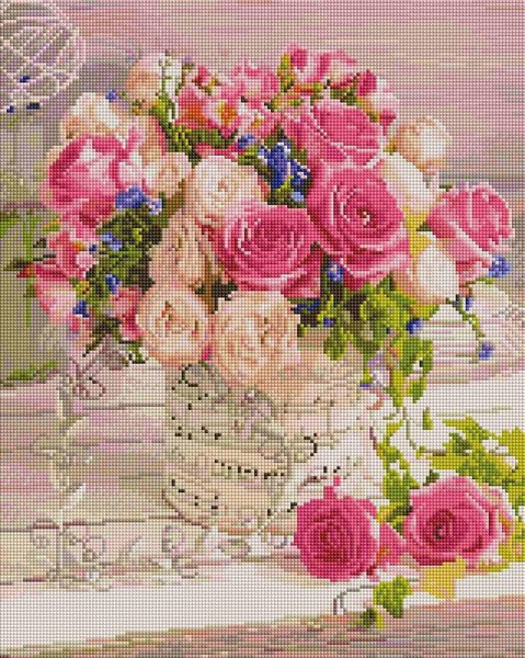 Купить Набор алмазной мозаики 40х50 Красивые розы SP083  в Украине