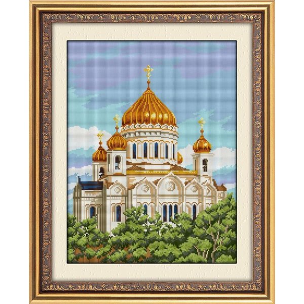 Купити Мозаїка квадратними камінчиками Храм Христа Спасителя  в Україні