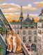 Картина за номерами без коробки Котяча ніжність в Парижі, Без коробки, 40 х 50 см